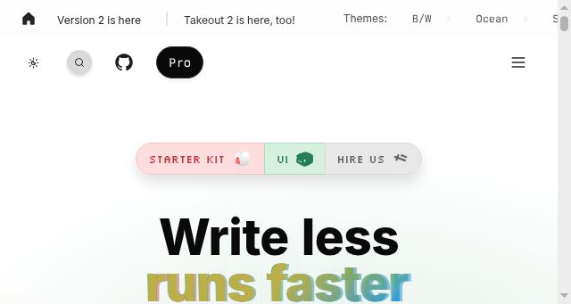 Screenshot of tamagui.dev