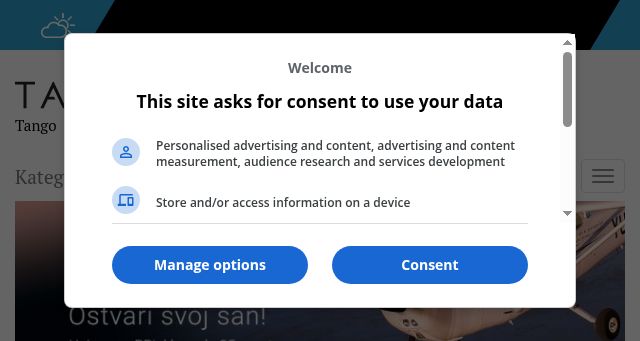 Screenshot of tangosix.rs