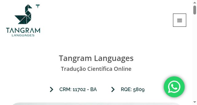 Screenshot of tangramtranslation.com.br