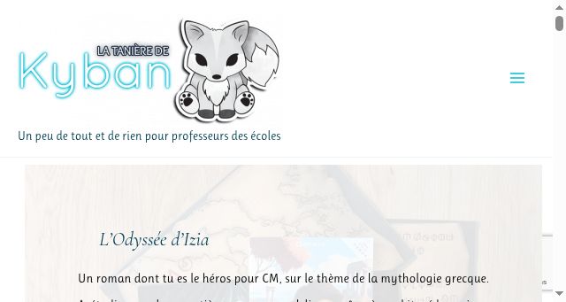 Screenshot of taniere-de-kyban.fr