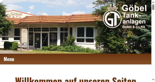 Screenshot of tank-goebel.de