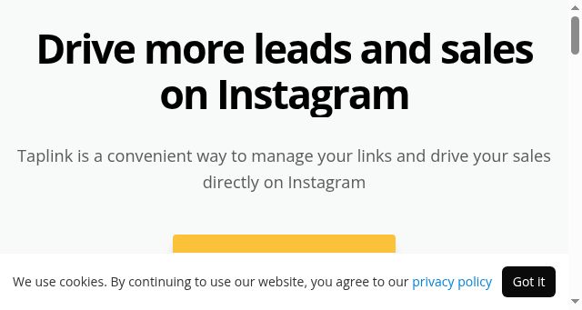 Screenshot of taplink.ws