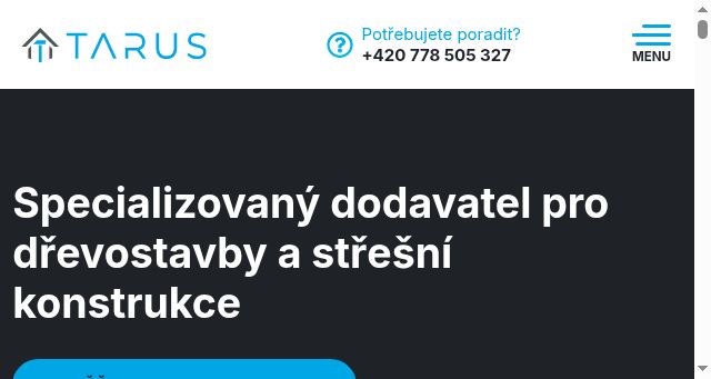 Screenshot of tarus.cz