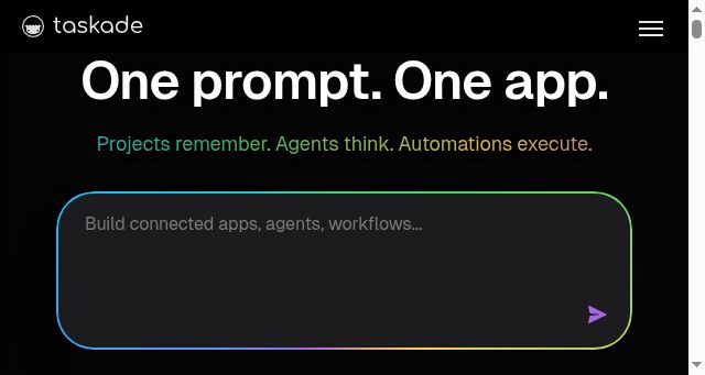 Screenshot of taskade.com