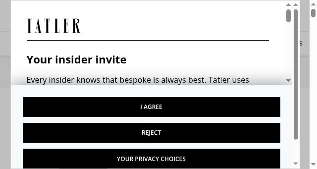 Screenshot of tatler.com