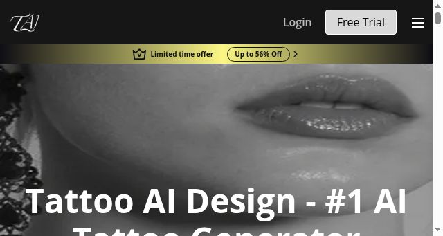 Screenshot of tattooai.design