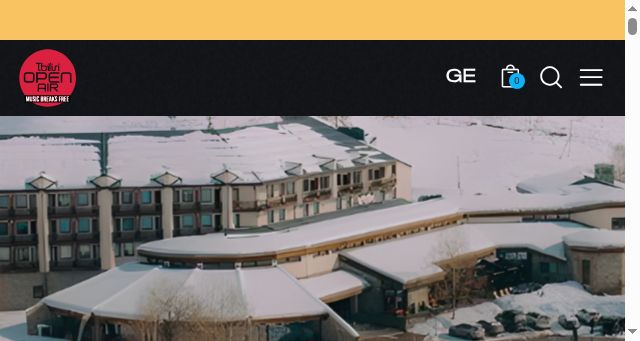 Screenshot of tbilisiopenair.ge