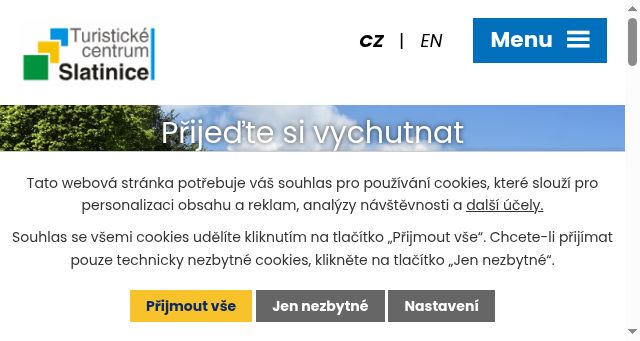Screenshot of tc-slatinice.cz