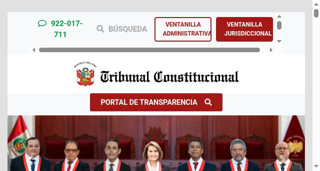 Screenshot of tc.gob.pe