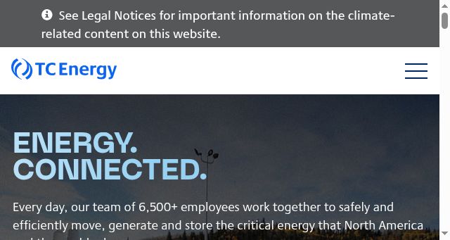 Screenshot of tcenergy.com