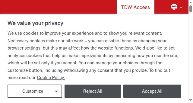 Screenshot of tdwilliamson.com
