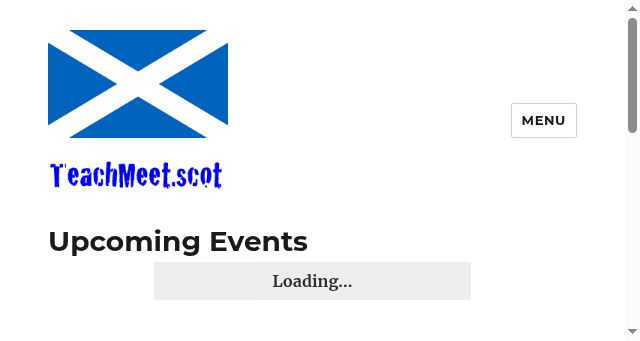 Screenshot of teachmeet.scot