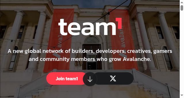 Screenshot of team1.network