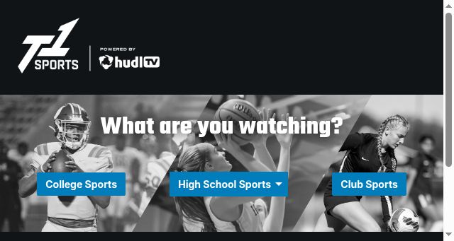 Screenshot of team1sports.com