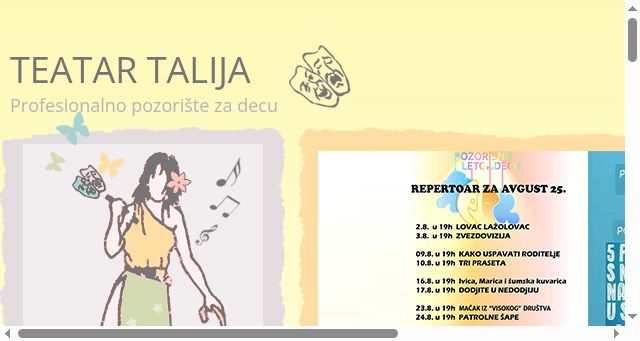 Screenshot of teatartalija.rs
