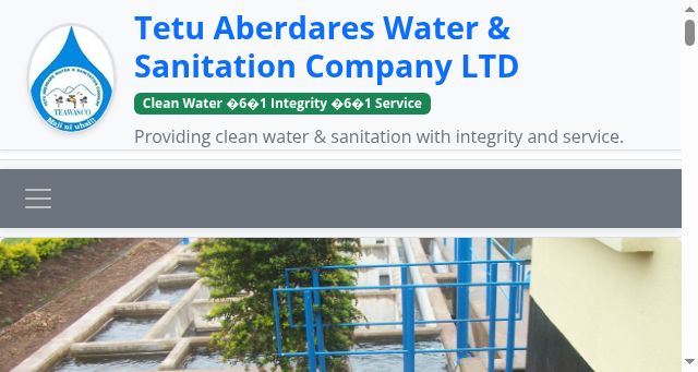 Screenshot of teawasco.co.ke