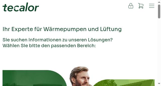 Screenshot of tecalor.de