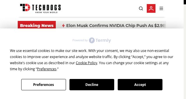 Screenshot of techdogs.com