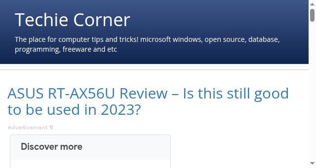 Screenshot of techiecorner.com
