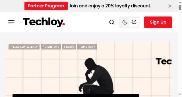 Screenshot of techloy.com