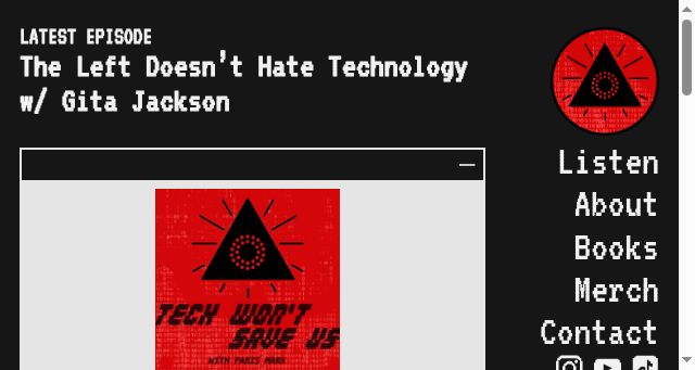 Screenshot of techwontsave.us