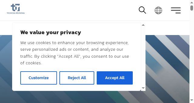Screenshot of tecnicasreunidas.es