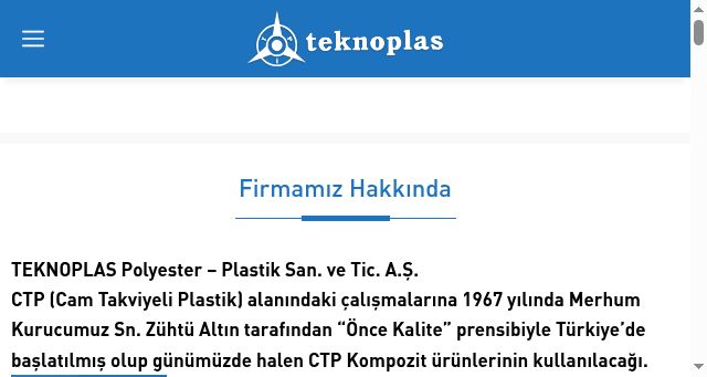 Screenshot of teknoplas.net