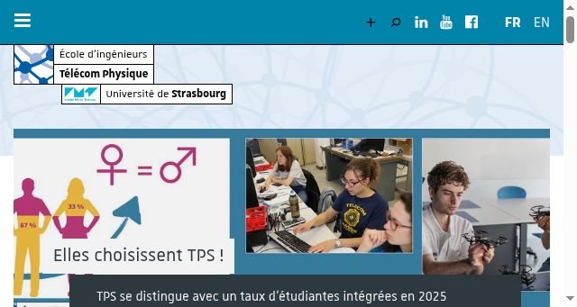 Screenshot of telecom-physique.fr