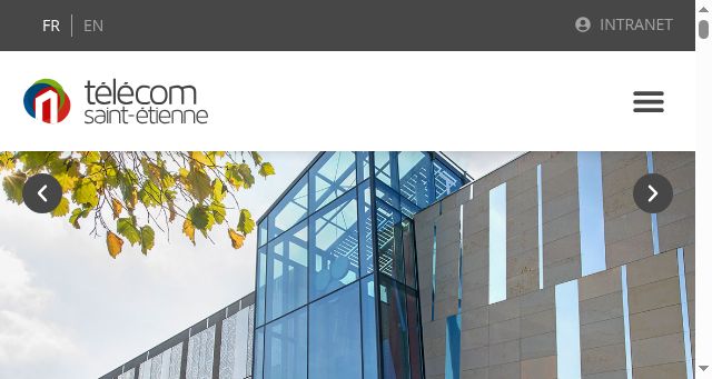 Screenshot of telecom-st-etienne.fr