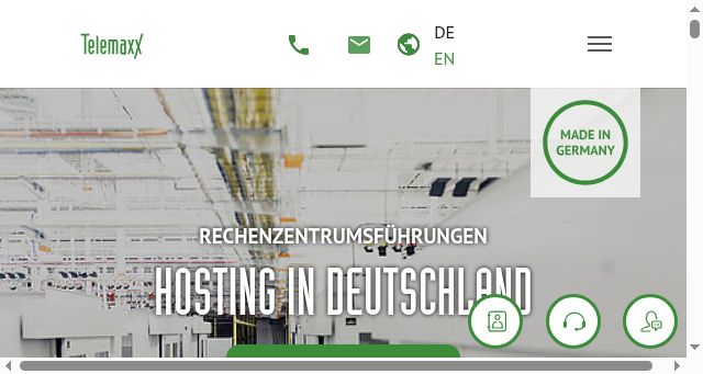 Screenshot of telemaxx.de