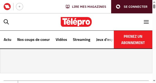 Screenshot of telepro.be