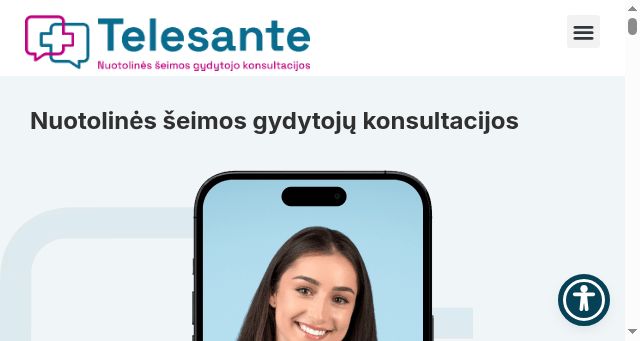Screenshot of telesante.lt
