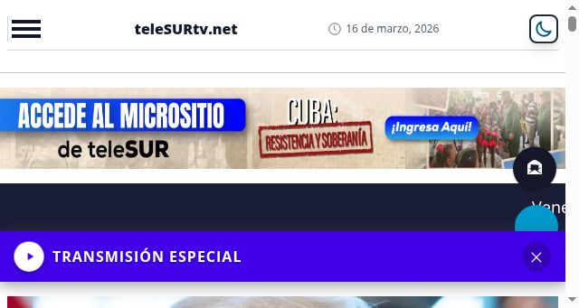 Screenshot of telesurtv.net