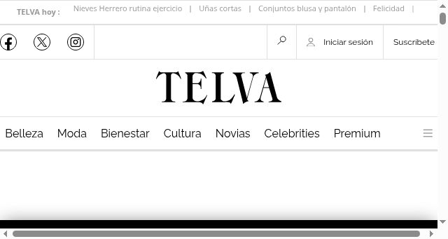Screenshot of telva.com