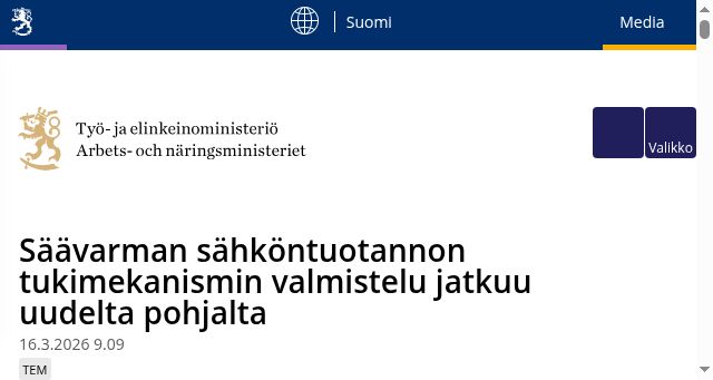 Screenshot of tem.fi