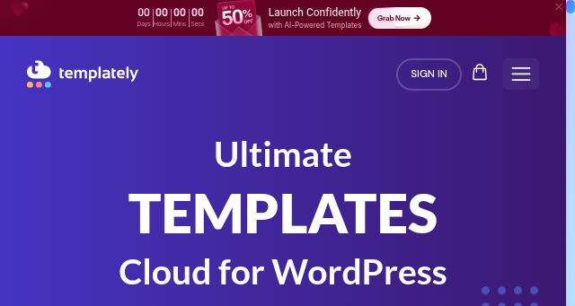 Screenshot of templately.com