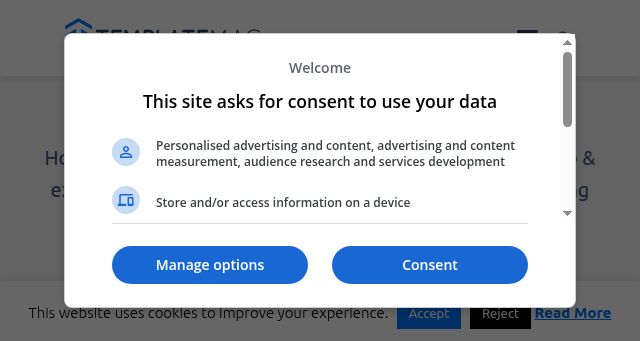 Screenshot of templatemag.com