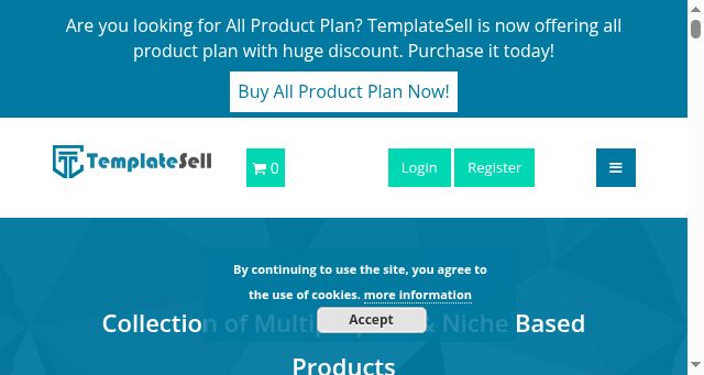 Screenshot of templatesell.com