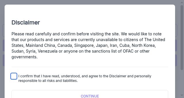 Screenshot of ten.finance