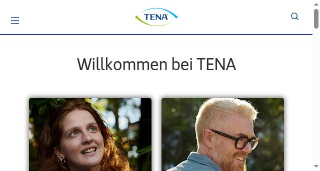 Screenshot of tena.at