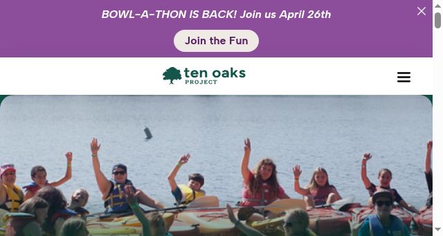 Screenshot of tenoaksproject.org