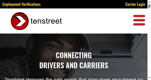 Screenshot of tenstreet.com