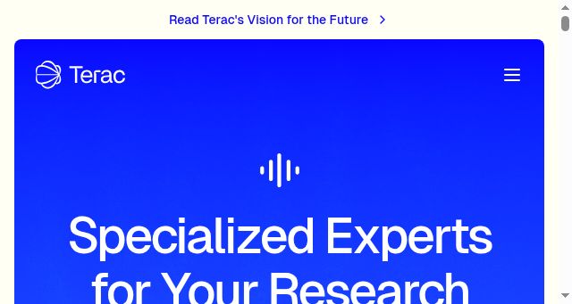 Screenshot of terac.com