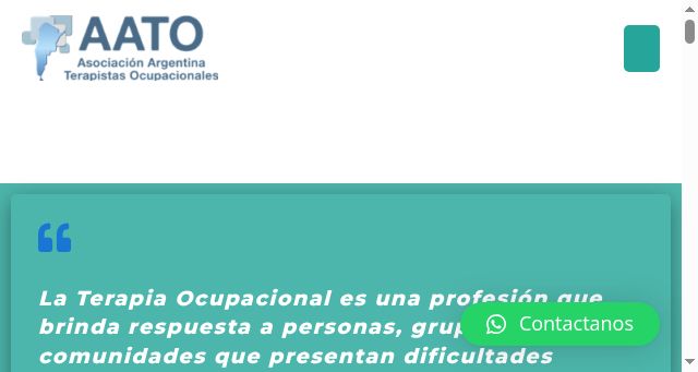 Screenshot of terapia-ocupacional.org.ar