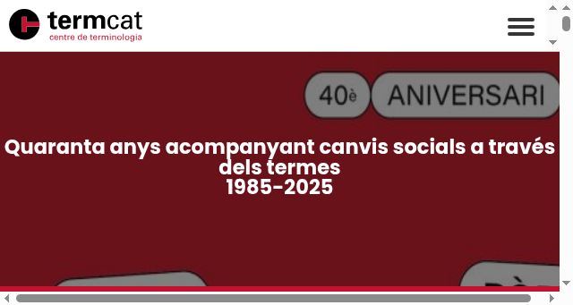 Screenshot of termcat.cat