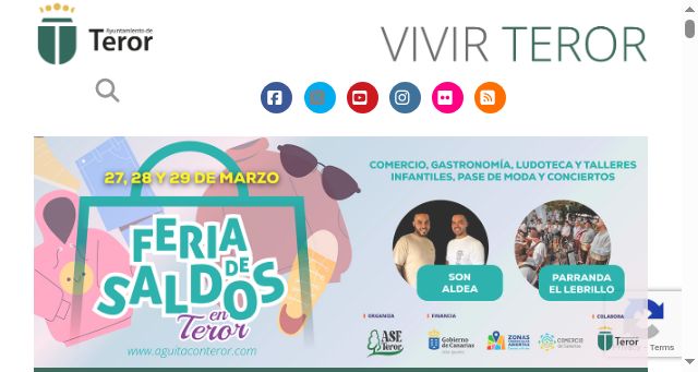 Screenshot of teror.es