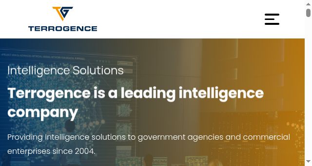 Screenshot of terrogence.com