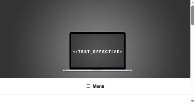 Screenshot of testeffective.com