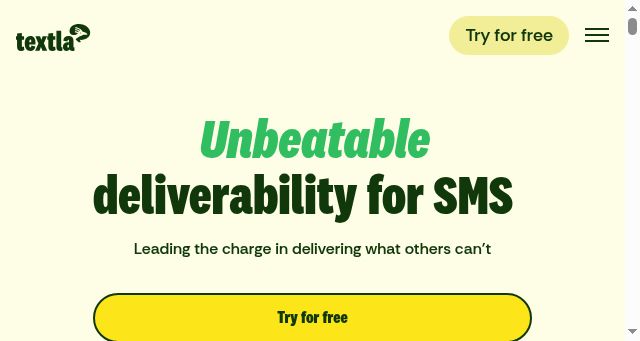 Screenshot of textla.com