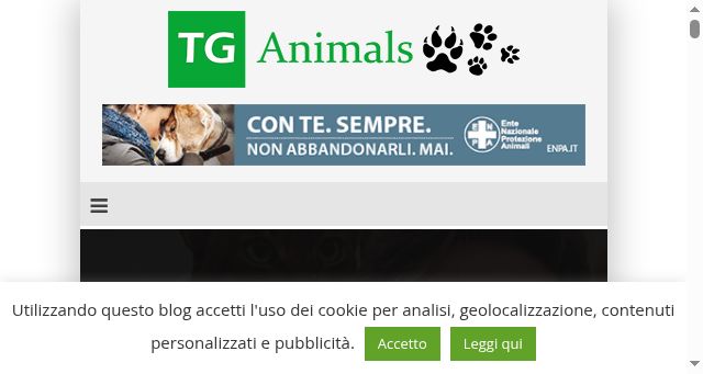 Screenshot of tganimals.it